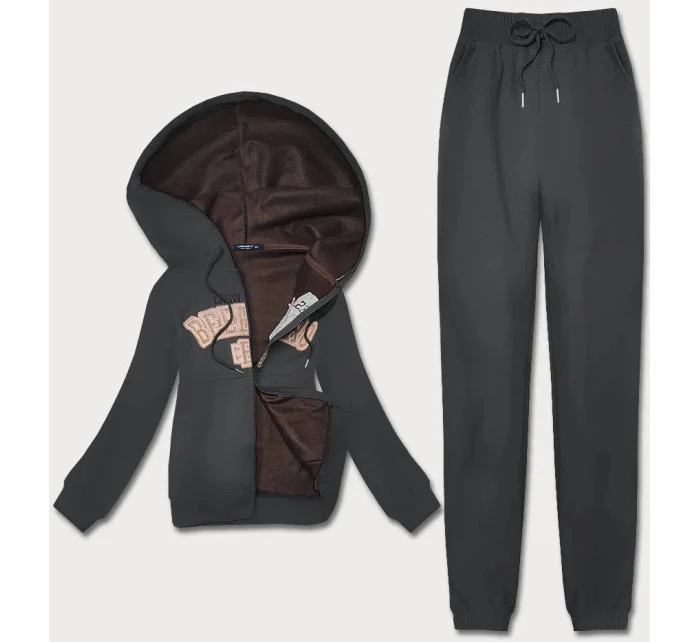 Dámsky polarový komplet v grafitovej farbe (ZCH2212)