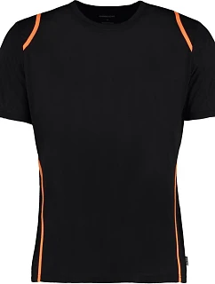 Kustom Kit KK 991 Kontrastné tričko Cooltex® 43.0991 čierne/fluorescenčná oranžová