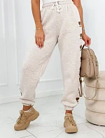Bavlnené nohavice Amour béžová melanž