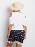 Šortky AT SN model 16156842 tmavě modrá - FPrice Šortky AT SN model 16156842 tmavě modrá - FPrice