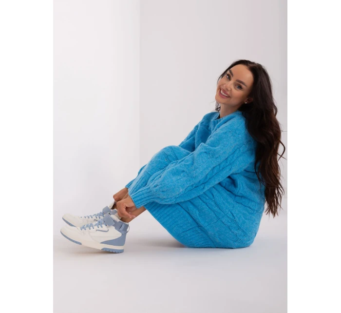 Sweter AT SW model 21793735 niebieski - FPrice Sweter AT SW model 21793735 niebieski - FPrice