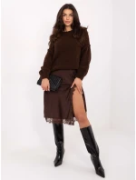 Sukňa MI SD 3275.57 hnedá