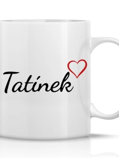 TATÍNEK - klasický bílý keramický hrníček 300 ml