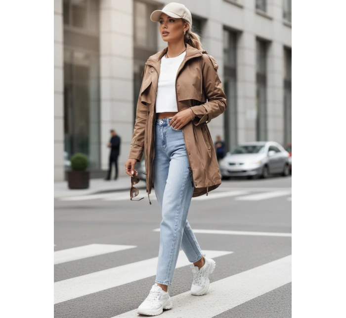 Dámská přechodná bunda parka béžová Dstreet model 21974366 - FashionStreet