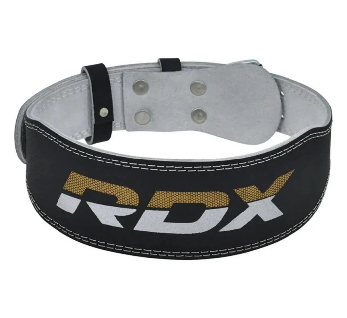 KULTURISTICKÝ OPASOK NA CVIČENIE KOŽENÝ 4" ZLATÝ - RDX S KULTURISTICKÝ OPASOK NA CVIČENIE KOŽENÝ 4" ZLATÝ - RDX S