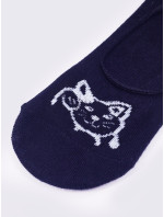 Yoclub Dievčenské členkové ponožky bez vzoru lodičky, 3 balenia SKB-0135G-AA0H Viacfarebné