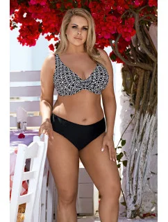 Dvojdielne plavky 3065/0 Čierna a biela - Lorin