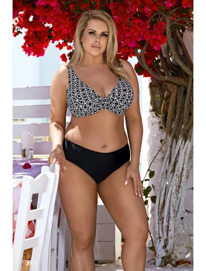 Dvojdielne plavky 3065/0 Čierna a biela - Lorin