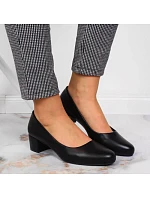 Dámske lodičky na podpätku SK354A čierne - Sergio Leone