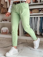 Dámske nohavice chinos s opaskom MODELA mint FashionStreet UY2631