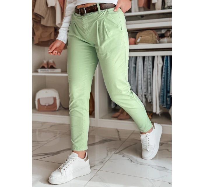 Dámské kalhoty chinos s páskem mint Dstreet model 21987173 - FashionStreet