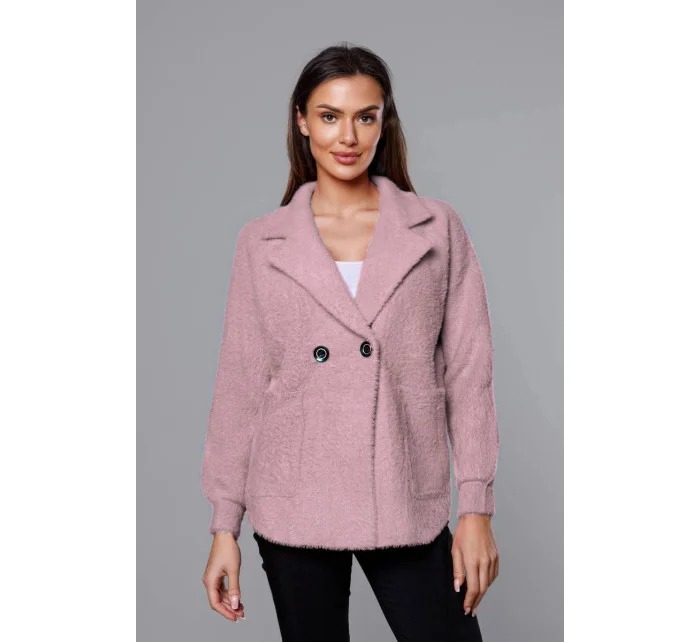 Krátky prehoz cez oblečenie typu alpaka v bledo ružovej farbe (CJ65) Krátky prehoz cez oblečenie typu alpaka v bledo ružovej farbe (CJ65)