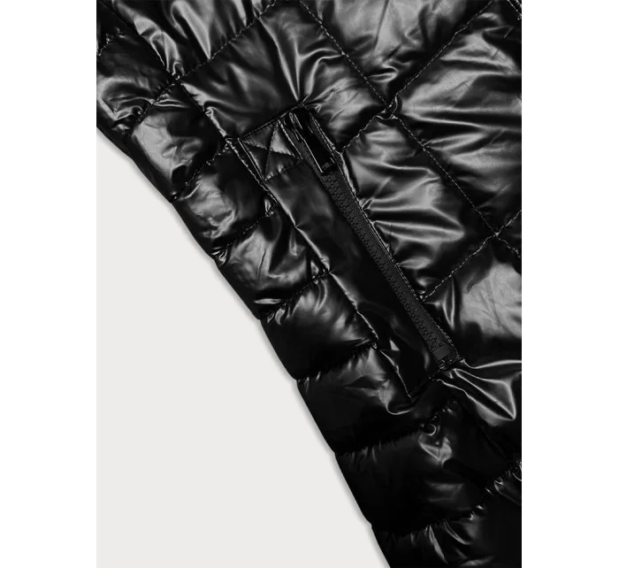 Černá dámská bunda s kapucí model 21247054 - J.STYLE