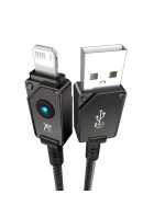 Baseus Nezlomiteľný kábel USB-IP 2,4A 1 m (čierny)