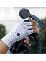 Rockbros model 22083586 cyklistické rukavice velikost: M bíločerné - Hikvision