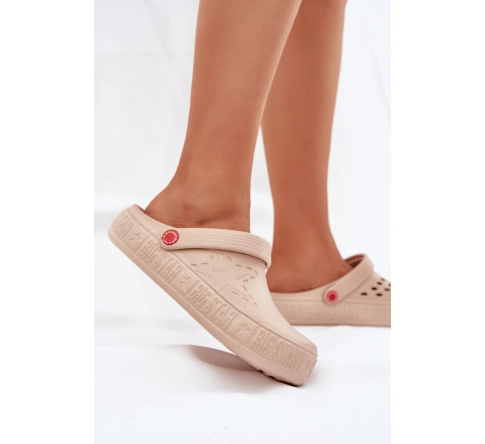 Dámské Lehké Pantofle Big Star model 21682541 Béžové - Big Star Shoes