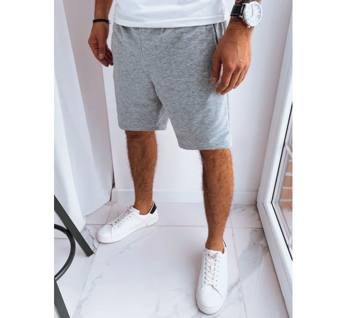 Pánské krátké teplákové šortky světle šedé Dstreet model 21969190 - FashionStreet Pánské krátké teplákové šortky světle šedé Dstreet model 21969190 - FashionStreet