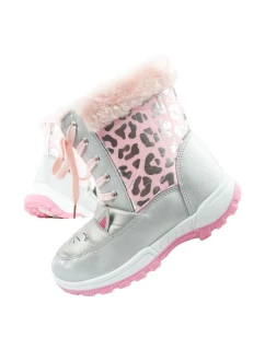 dětské zimní sněhové boty  teplé pro dívky model 21813343 - Leomil