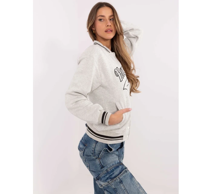 Mikina EM BL model 20811672 světle šedá - FPrice Mikina EM BL model 20811672 světle šedá - FPrice