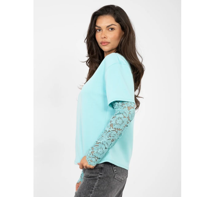 Bluzka IT BZ model 21895928 mietowy - FPrice Bluzka IT BZ model 21895928 mietowy - FPrice