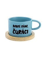 DOBRÉ RÁNO, DICKERS - modrý pohár na makrónky 200 ml
