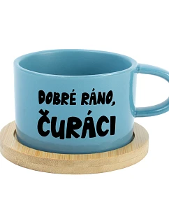 DOBRÉ RÁNO, DICKERS - modrý pohár na makrónky 200 ml