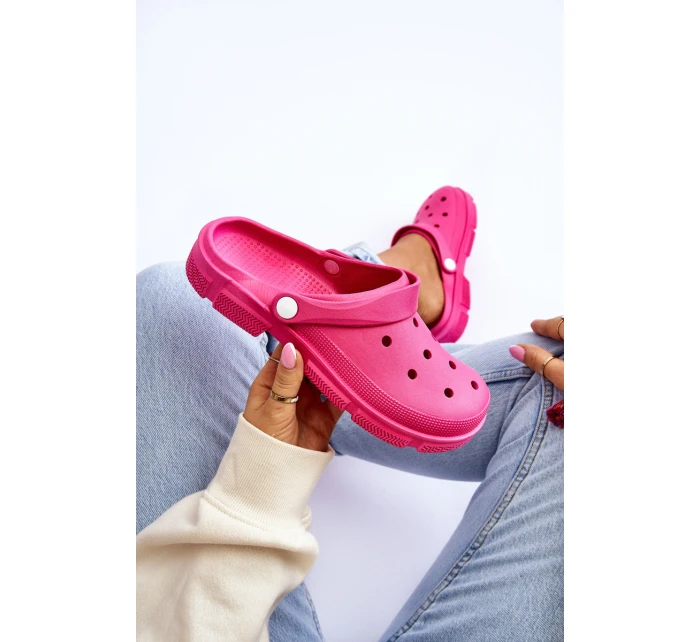 Damskie Gumowe Kroksy Fuksja Rabios Damskie Gumowe Kroksy Fuksja Rabios
