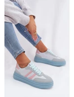 Dámské tenisky na platformě modré model 21997838 - Boto