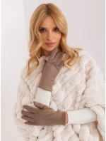 Rękawiczki AT RK model 19367855 ciemny bezowy - FPrice