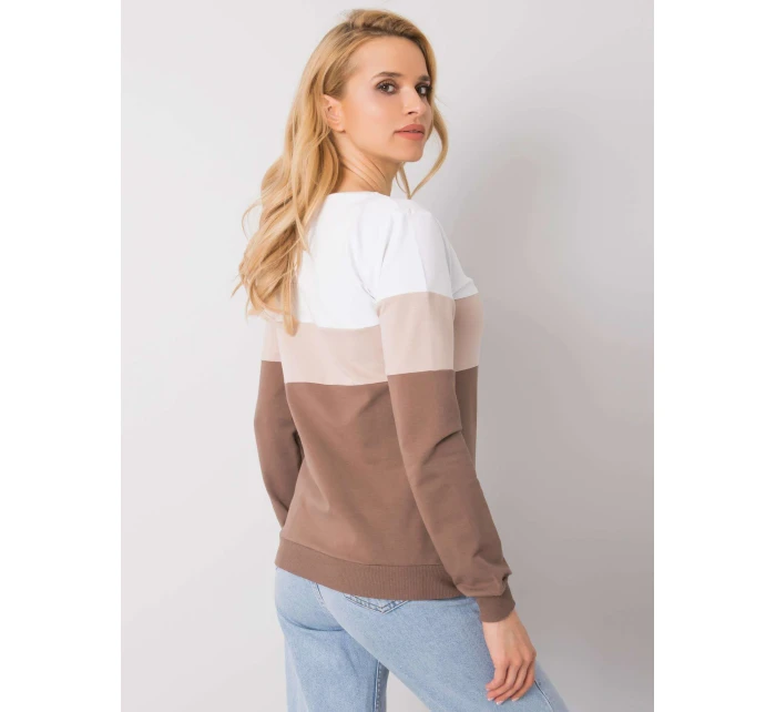 Blúzka RV BL 5787.15X bielo-hnedá Blúzka RV BL 5787.15X bielo-hnedá