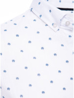 Dstreet pánske biele tričko s krátkym rukávom KX1034