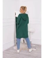 Zateplená bunda s kapucí model 20993383 tmavě zelená - Kesi