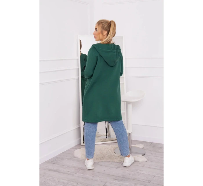 Zateplená bunda s kapucí model 20993383 tmavě zelená - Kesi