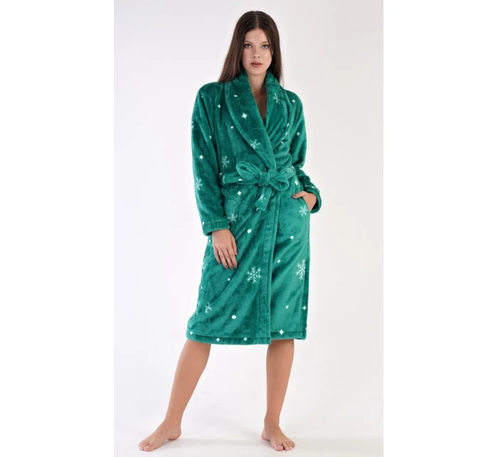 Dámsky župan dlhý so šálovým golierom Vločky Dámsky župan dlhý so šálovým golierom Vločky