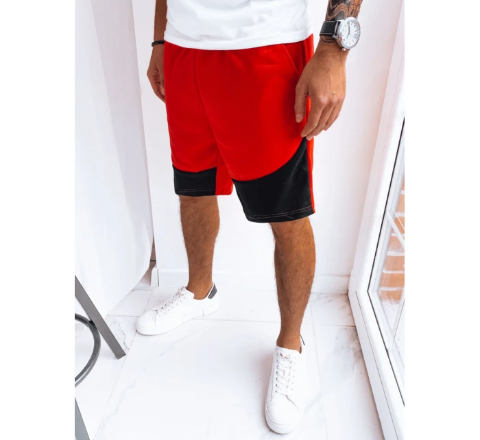 Pánské teplákové šortky červené Dstreet model 21968868 - FashionStreet