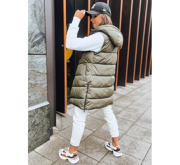 Dámská zelená oboustranná vesta Dstreet model 21970075 - FashionStreet