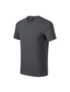 Malfini Action Tričko s výstrihom do V M MLI-70083 light anthracite men