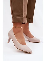 Lodičky z eko kůže Sergio Leone světle šedé