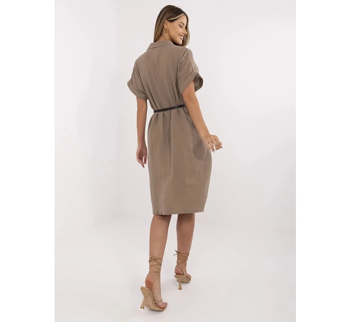 MI SK šaty A2494.99 hnedé MI SK šaty A2494.99 hnedé