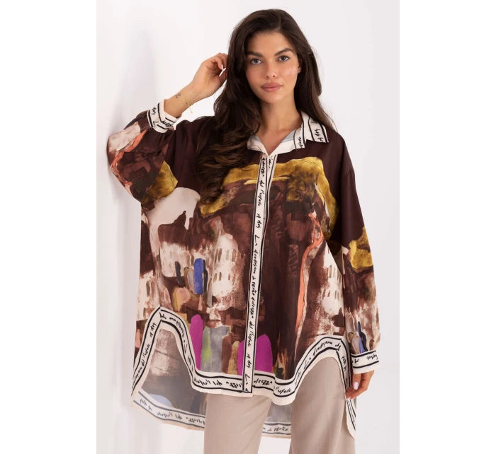 Košeľa s dlhým rukávom model 218396 Rue Paris