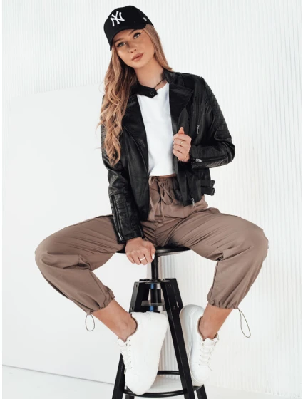 Dámská kožená bunda black Dstreet model 21974141 - FashionStreet Dámská kožená bunda black Dstreet model 21974141 - FashionStreet