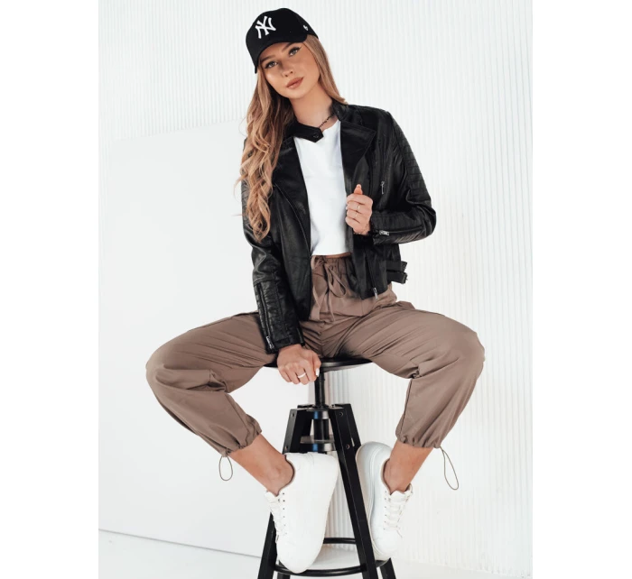 Dámská kožená bunda black Dstreet model 21974141 - FashionStreet Dámská kožená bunda black Dstreet model 21974141 - FashionStreet