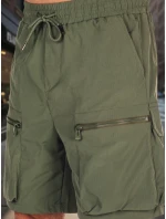 Pánské látkové bojové šortky zelené Dstreet model 21988604 - FashionStreet