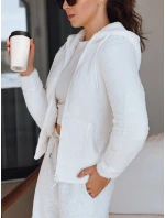 Dámská mikina s kapucí bílá Dstreet model 21993683 - FashionStreet