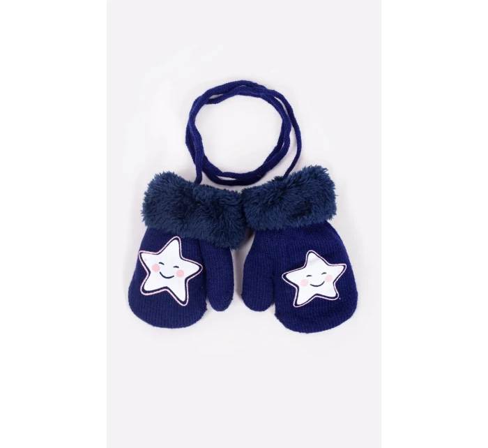 Rukavice RED 0011G Kožušina so šnúrkou