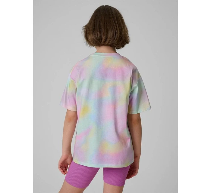 Dievčenské tričko s potlačou 4F 4FJRSS26TTSHF3826-90A