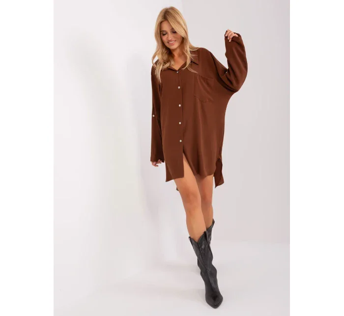 Šaty DHJ SK 13938.02P hnedá