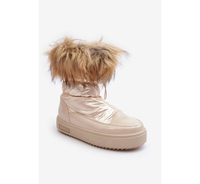 Dámské Sněhule S Kožíškem Béžové Big Star model 21637425 - Big Star Shoes