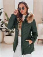 Dámská prošívaná zimní bunda zelená Dstreet model 21971749 - FashionStreet
