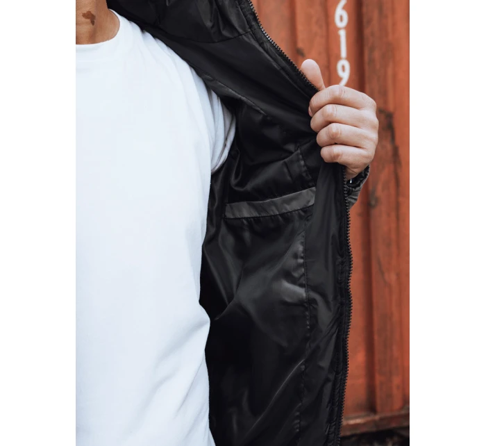 Pánská prošívaná zimní bunda s kapucí šedá Dstreet model 21980225 - FashionStreet Pánská prošívaná zimní bunda s kapucí šedá Dstreet model 21980225 - FashionStreet